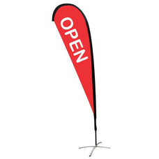 Teardrop Open Banner